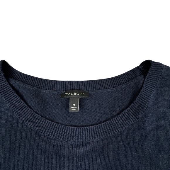 Talbots Llama Embellished Lightweight Crewneck Sweater Women's Size Medium - Picture 4 of 5